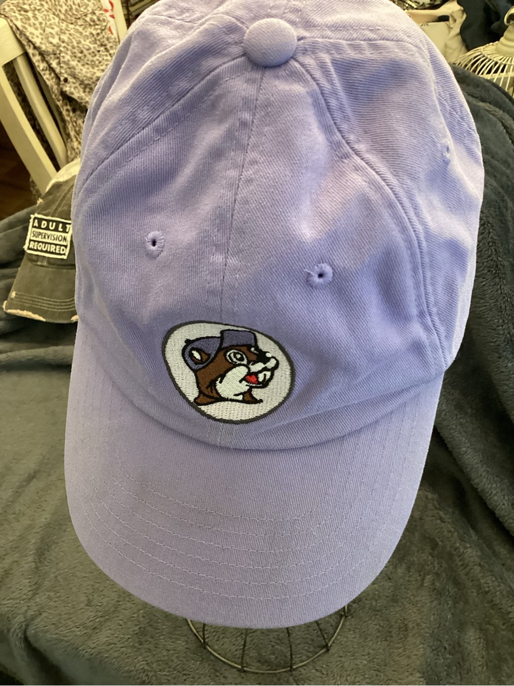 Lilac Bucee’s Ball Cap, Cotton with Embroidered Buc-ee’s Patch